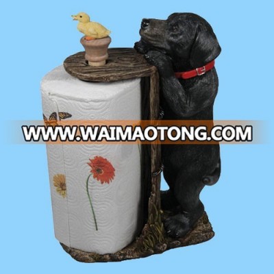 New Arrival Cute Dog Resin Paper Towel Holder