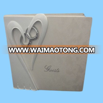 Hot New Product Love heart & Wedding Rings Resin Guest Book