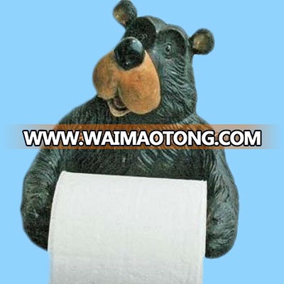 Bear Shaped Toilet Paper Roll Holder Animal