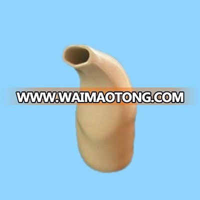 Custom small yellow ceramic salt inhaler